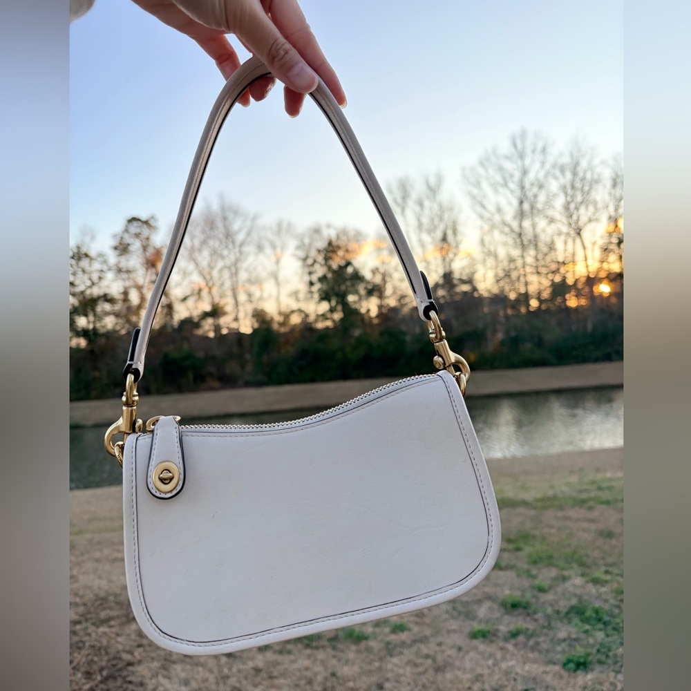 SOLD!! Coach Swinger 20 in Chalk/ brass